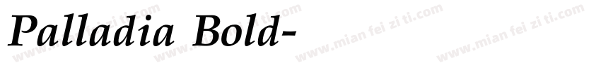 Palladia Bold字体转换